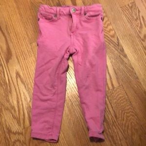 Pink stretch jeggings